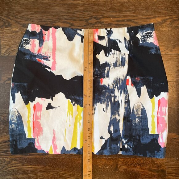Kate Spade Saturday Atmosphere Print Splatter Paint Mini Skirt-Size 4 - Picture 8 of 9